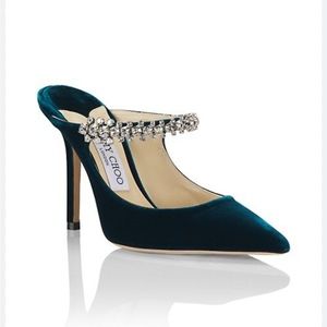 Jimmy Choo Bing 100 Drangonfly Velvet Heel